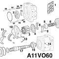 Схема гидронасоса Rexroth A11VO60