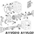 Схема гидронасоса Rexroth A11VO210 A11VLO210