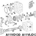 Схема гидронасоса Rexroth A11VO130 A11VLO130