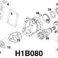 Схема гидронасоса  H1B080