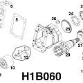 Схема гидронасоса  H1B060