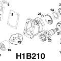Схема гидронасоса  H1B210