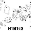 Схема гидронасоса  H1B160