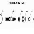Схема гидронасоса  Poclain MS08