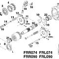 Схема гидронасоса  FRR090 FRL090